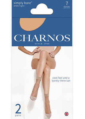 Picture of Charnos 2 Pair Pack Simply Bare Ankle Highs 