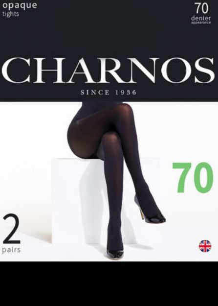 Charnos Opaque 70 Denier Matt Tights 2 Pair Pack.