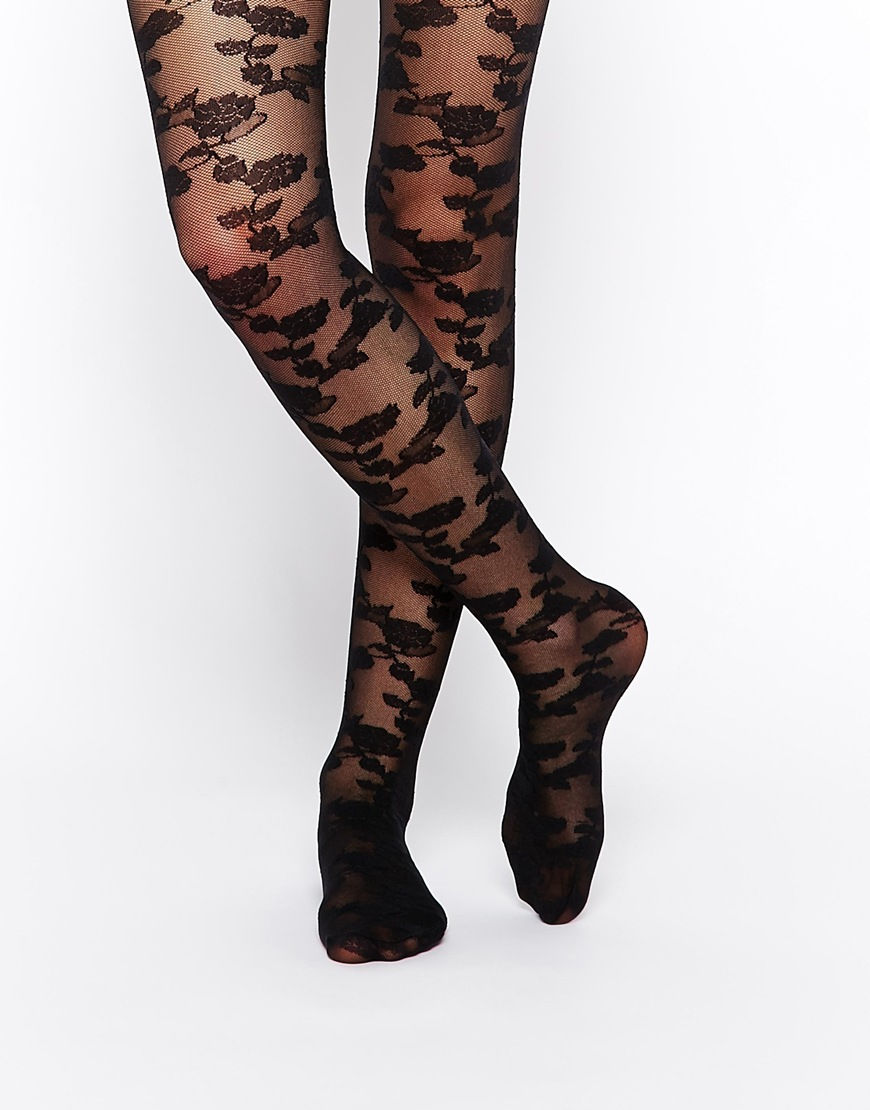 Picture of Jonathan Aston Antique Floral Tulle Tights