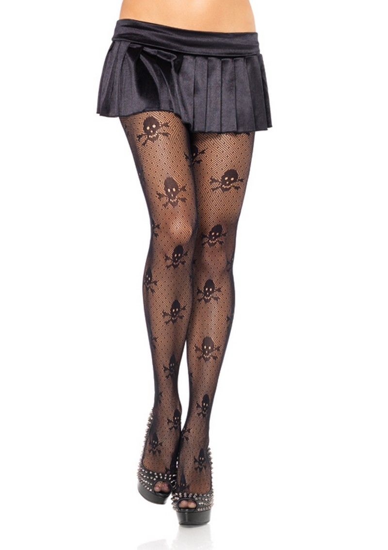 Picture of Leg Avenue Micronet Skull Tights