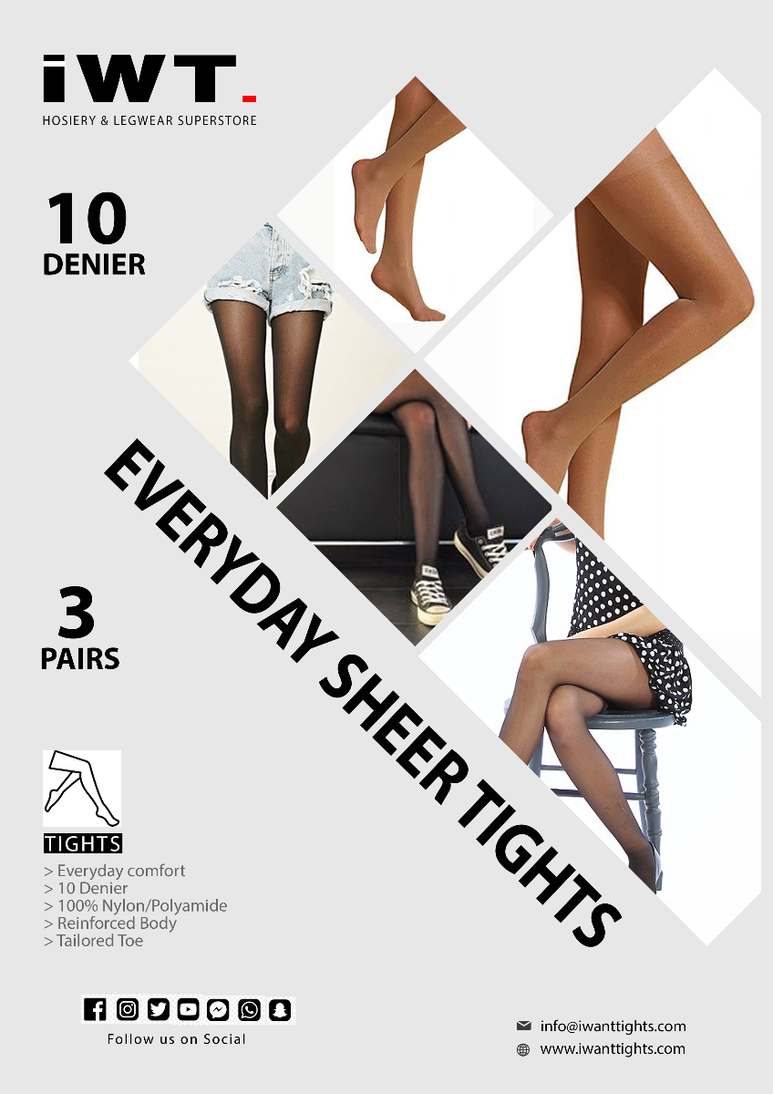 Picture of IWT Everyday Sheer 10 Denier Tights 3 Pair Pack