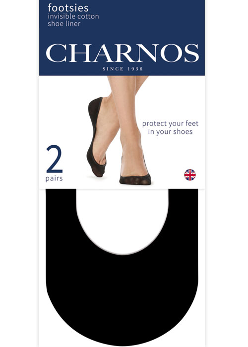 Picture of Charnos Invisible Cotton Shoe Liner 2 Pair Pack