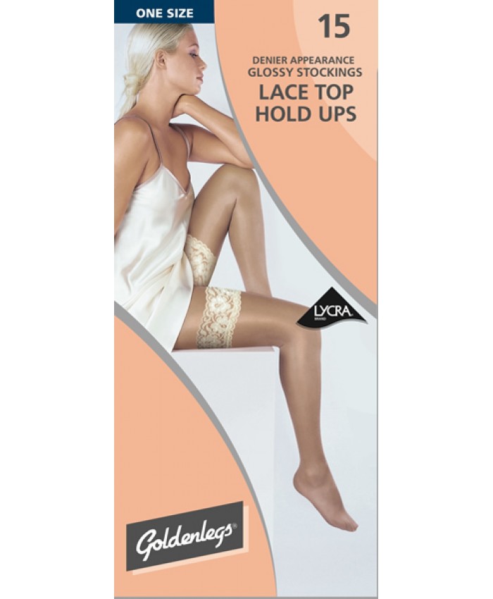 Picture of Goldenlegs 15 Denier Appearance Lace Top Hold Ups