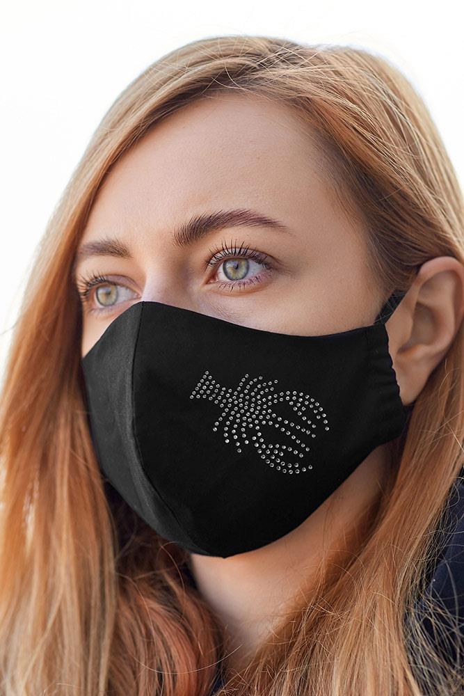 Picture of Diamante Zodiac Pattern Fashion Mask