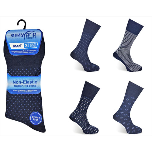 Picture of ManBasic Mens eazy grip non elastic socks 
