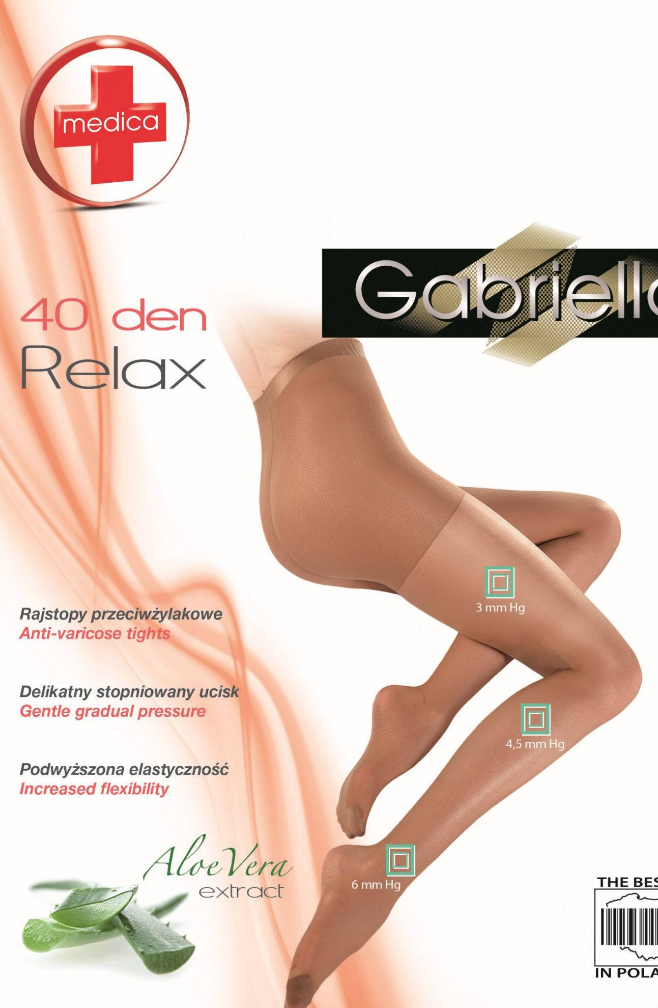 Picture of Classic Medica Relax 40 Tights Gazela Beige