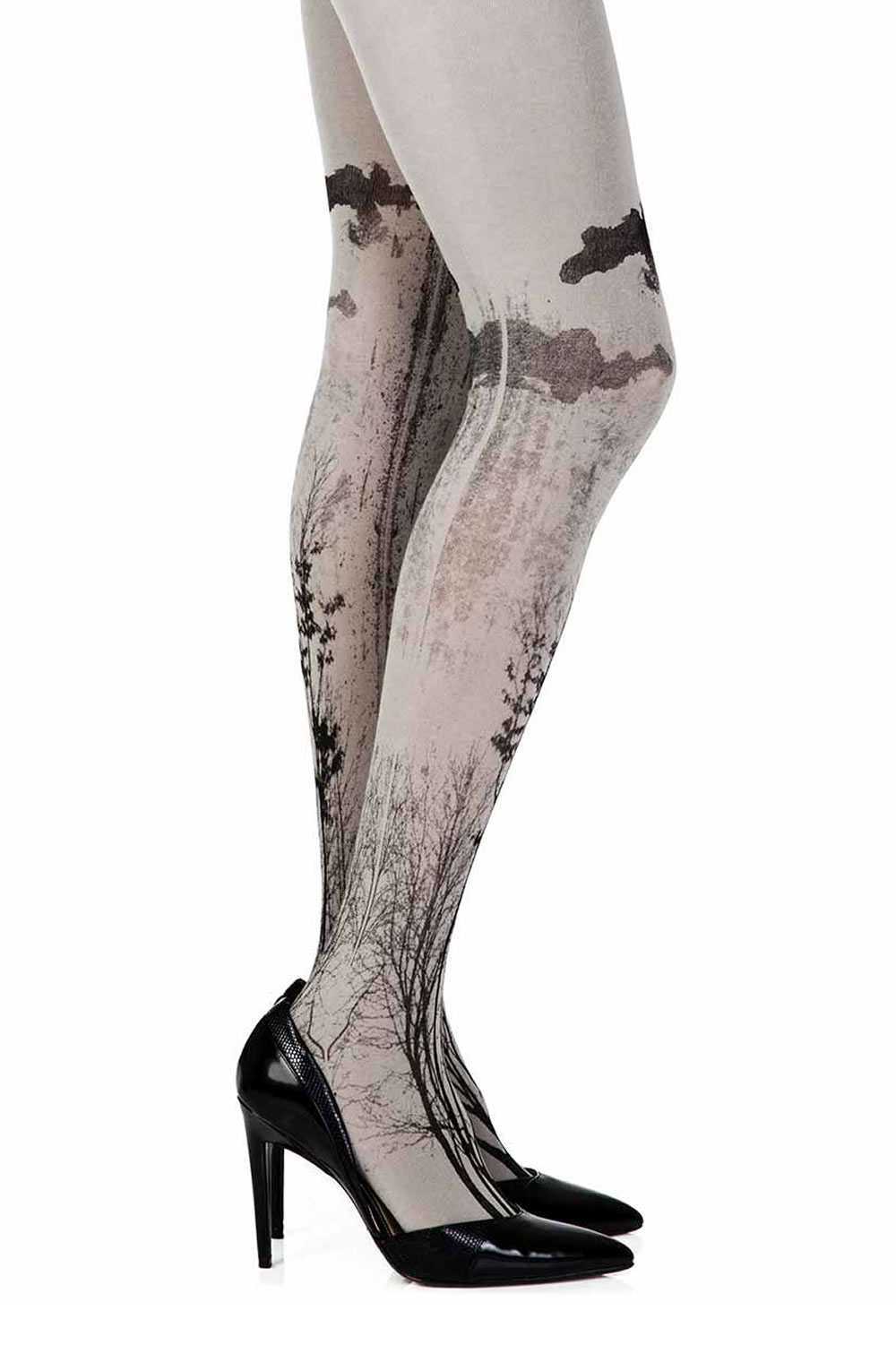 Picture of Zohara "Into The Wild" Grey Print Tights