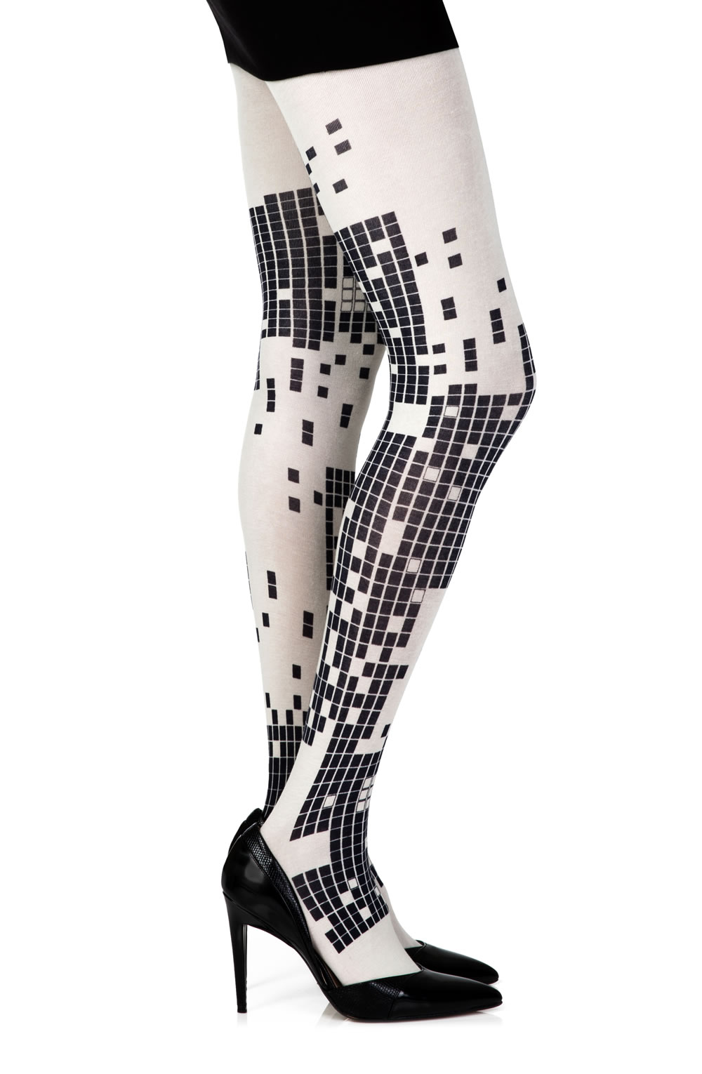 Picture of Zohara "Game Boy" Cream Print Tights