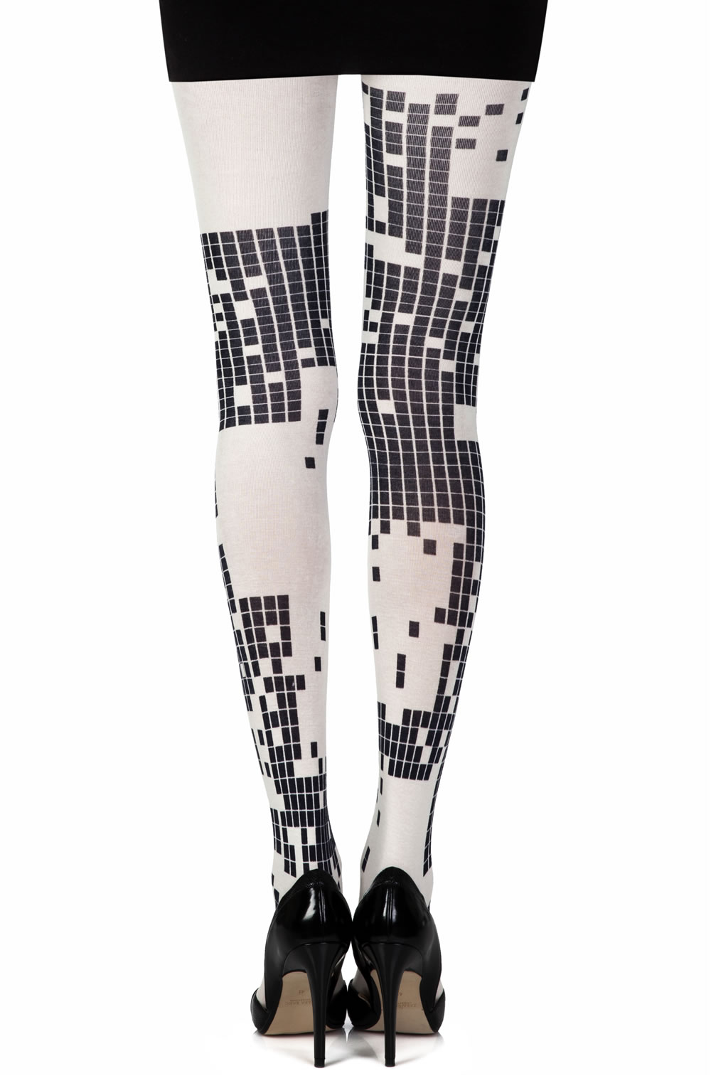 Picture of Zohara "Game Boy" Cream Print Tights