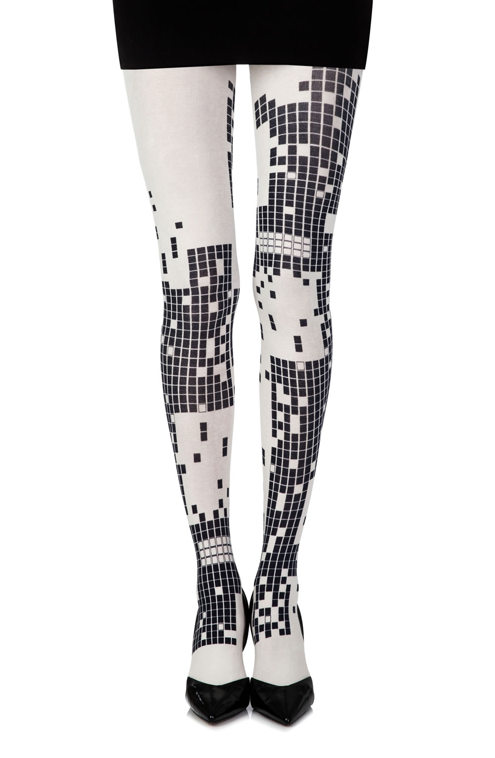 Picture of Zohara "Game Boy" Cream Print Tights