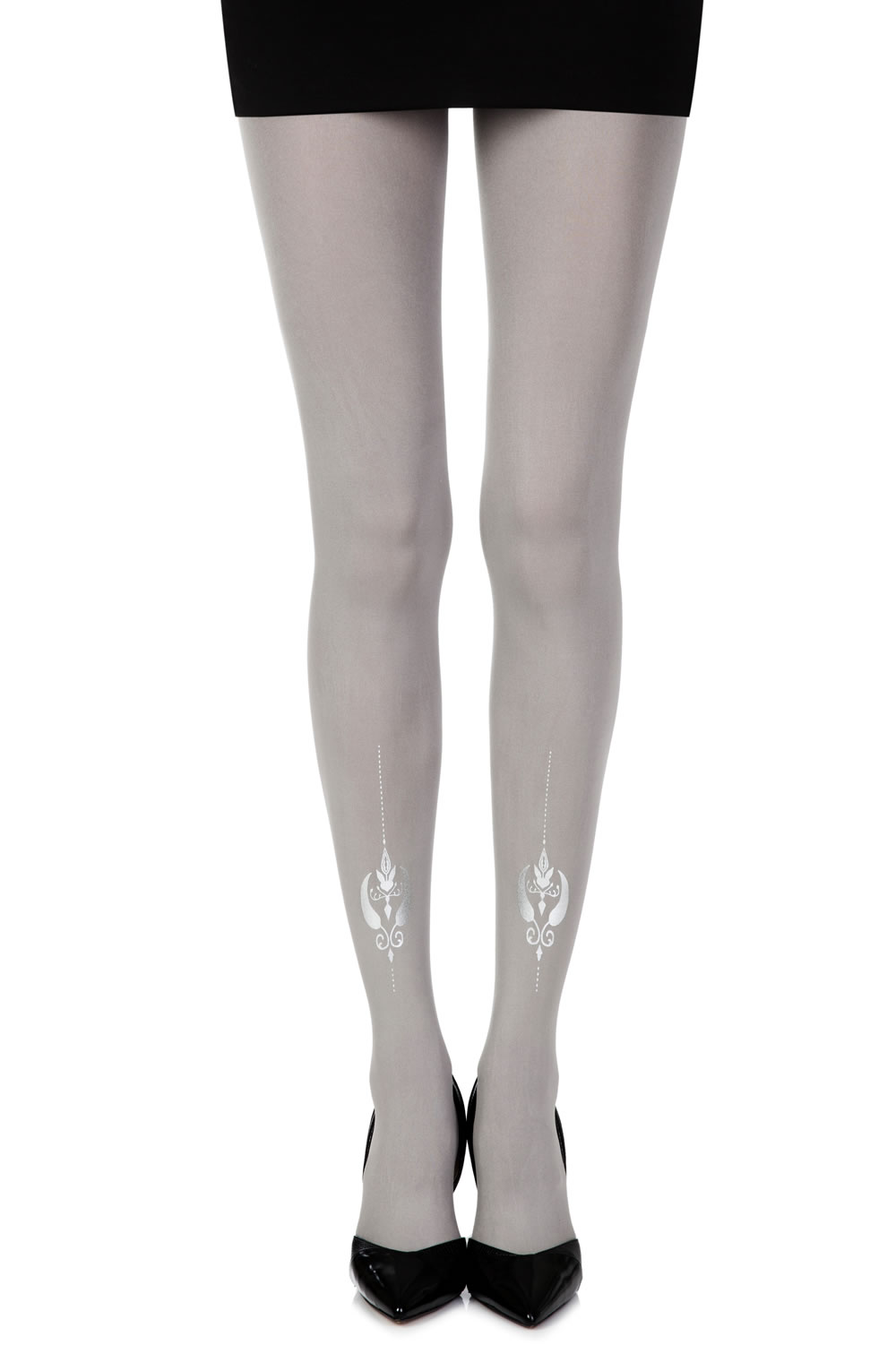 Picture of Zohara "Silver Line" Grey Print Tights