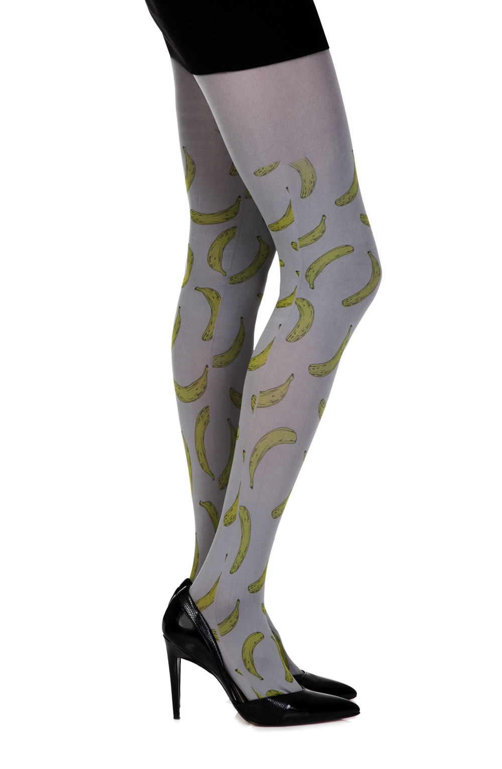 Picture of Zohara "Going Bananas" Grey Print Tights