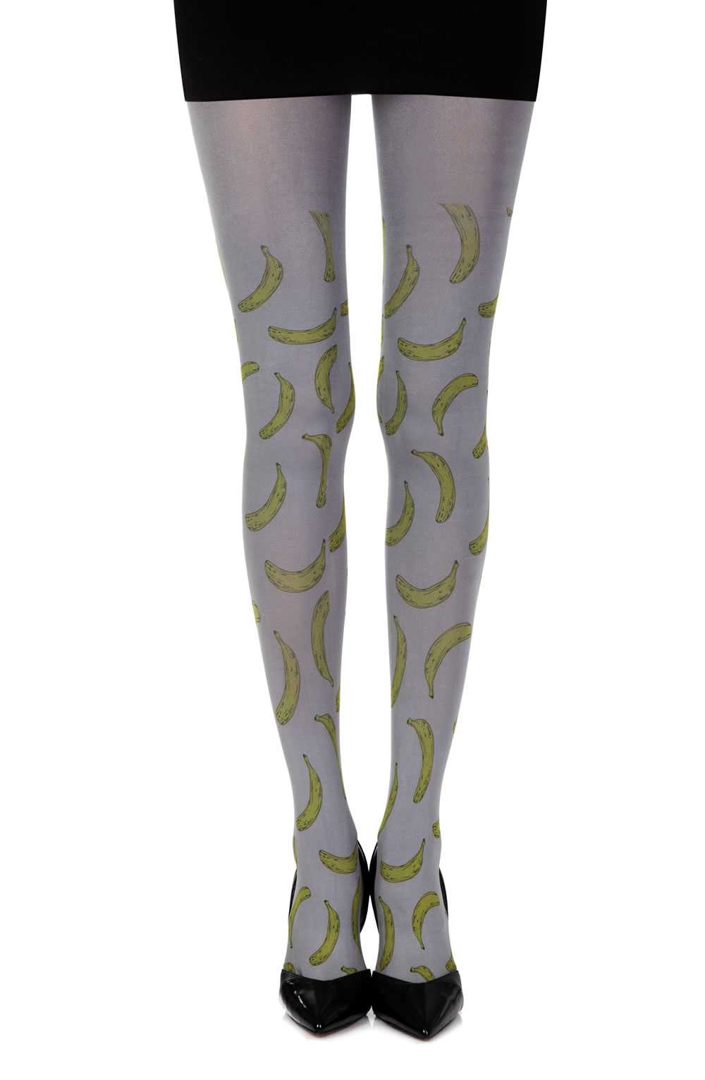 Picture of Zohara "Going Bananas" Grey Print Tights