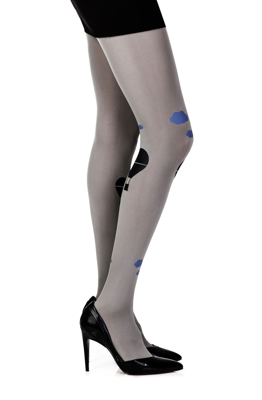 Picture of Zohara "Hot Air Balloon" Grey Print Tights