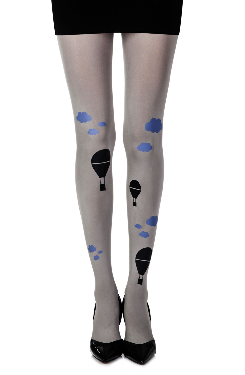 Picture of Zohara "Hot Air Balloon" Grey Print Tights