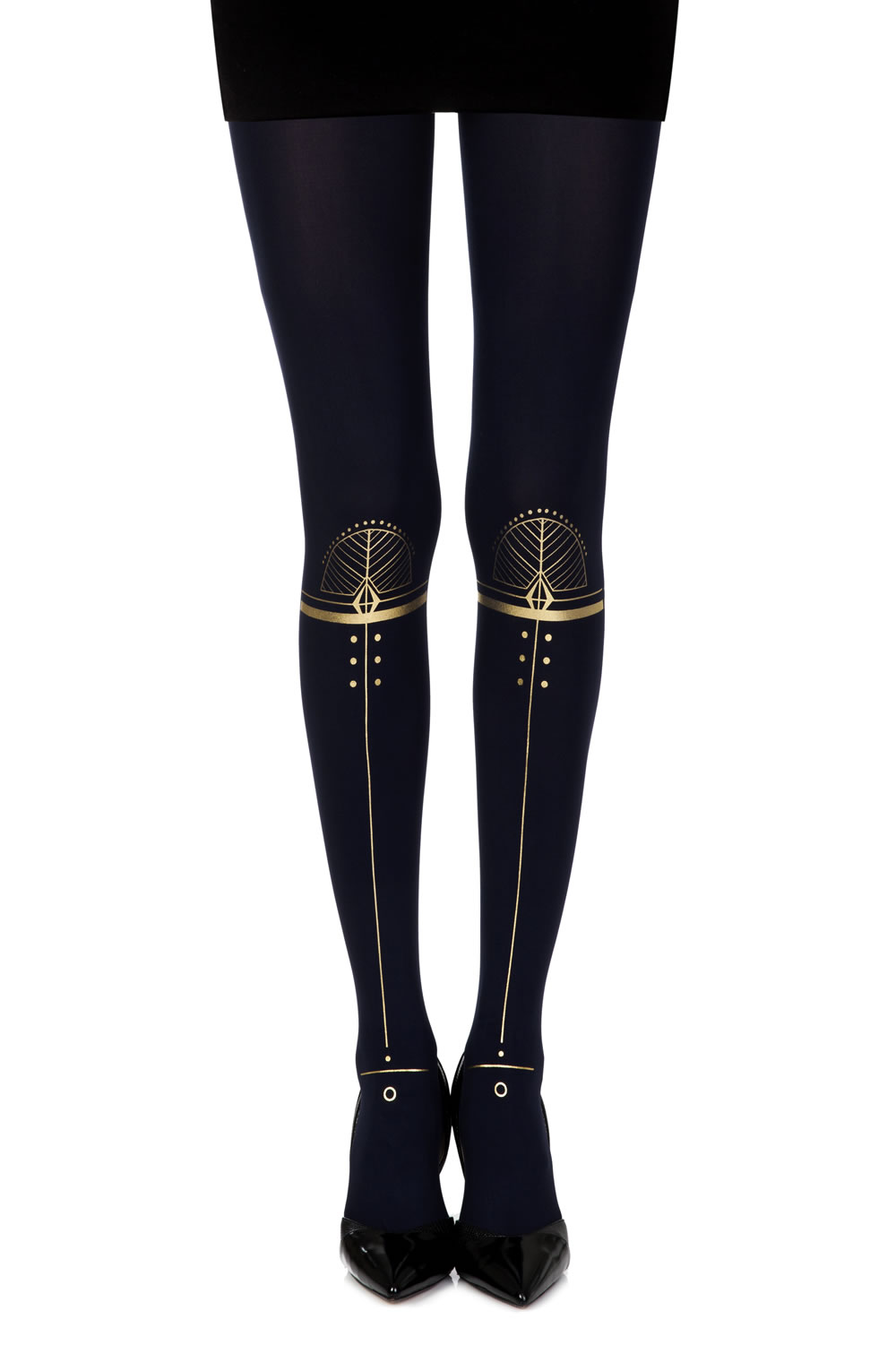 Picture of Zohara "Hypnotic" Blue Print Tights