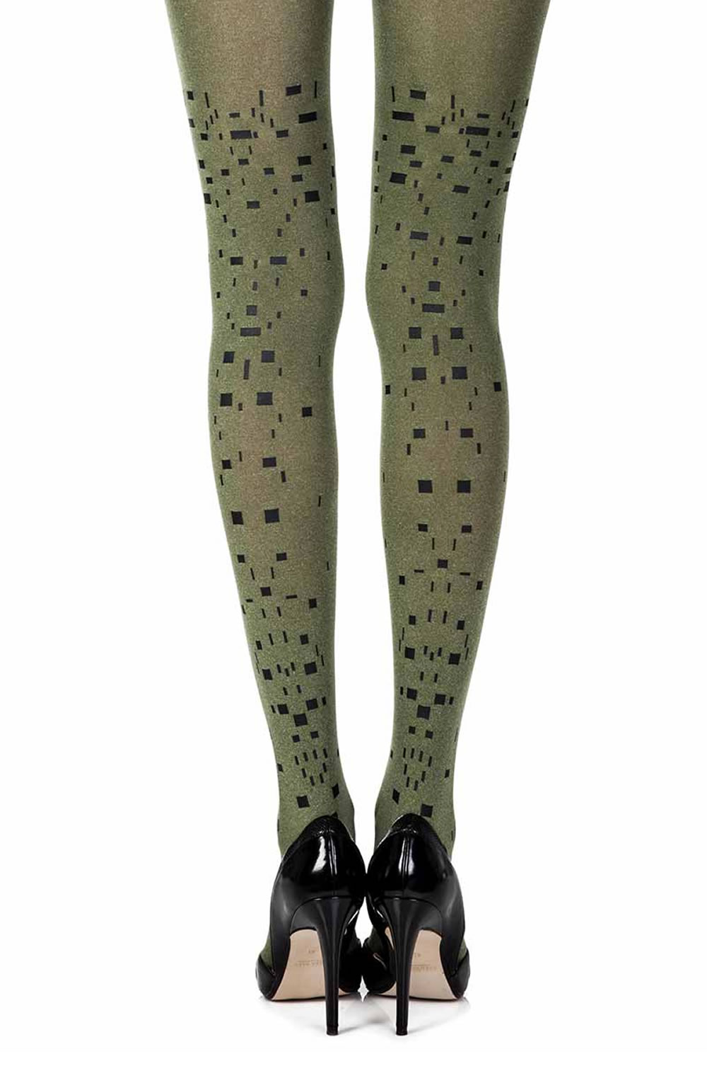 Picture of Zohara Keyboard" Green Print Tights"