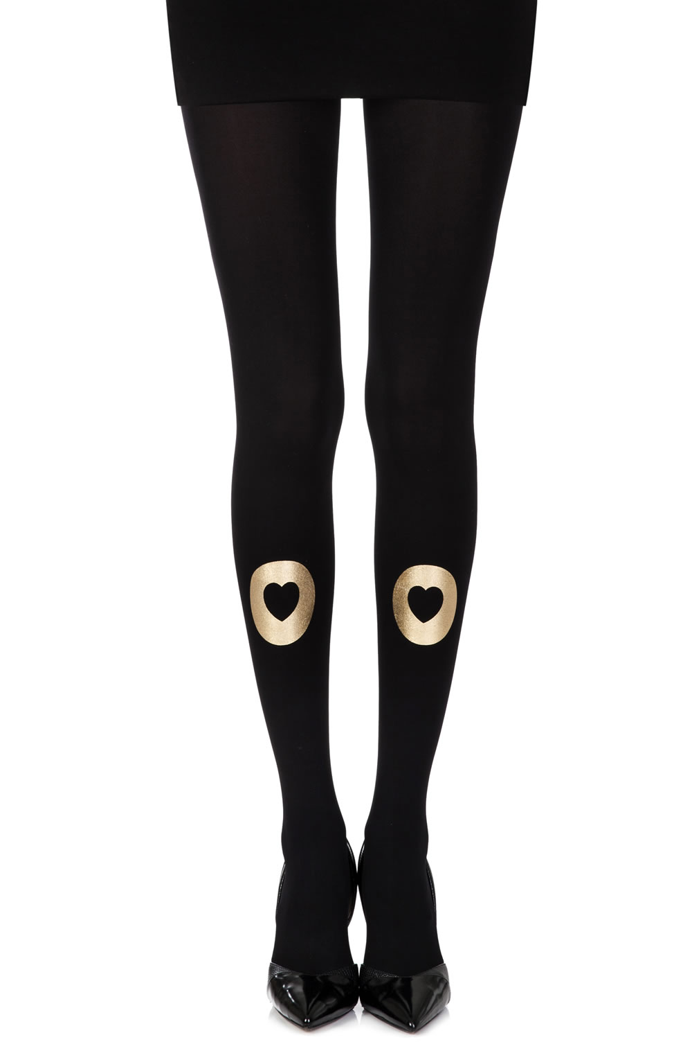 Picture of Zohara "Into My Heart" Black Print Tights