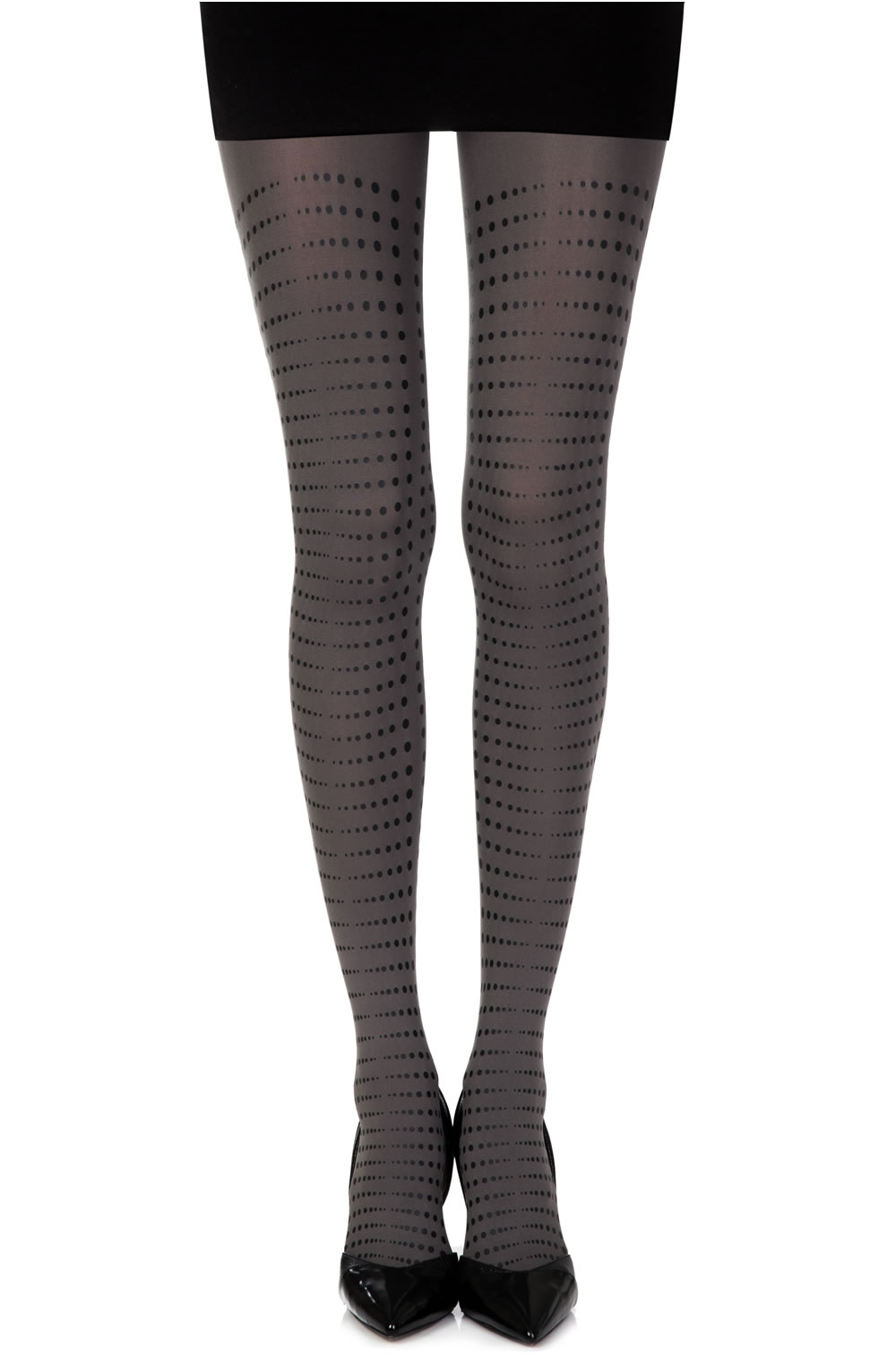 Picture of Zohara "Matching Point" Grey Print Tights