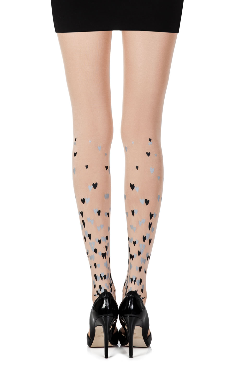 Picture of Zohara "Queen Of Hearts" Powder Print Tights