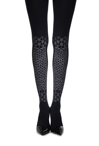 Picture of Zohara Frozen Shapes" Print Tights"