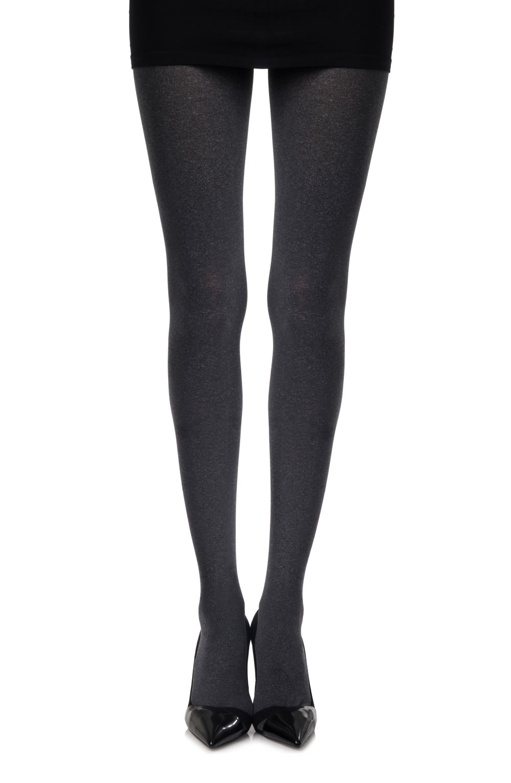 Picture of Zohara Heather Grey Opaque Tights