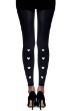 Picture of Zohara Love Me Tender" Black Print Footless Tights"