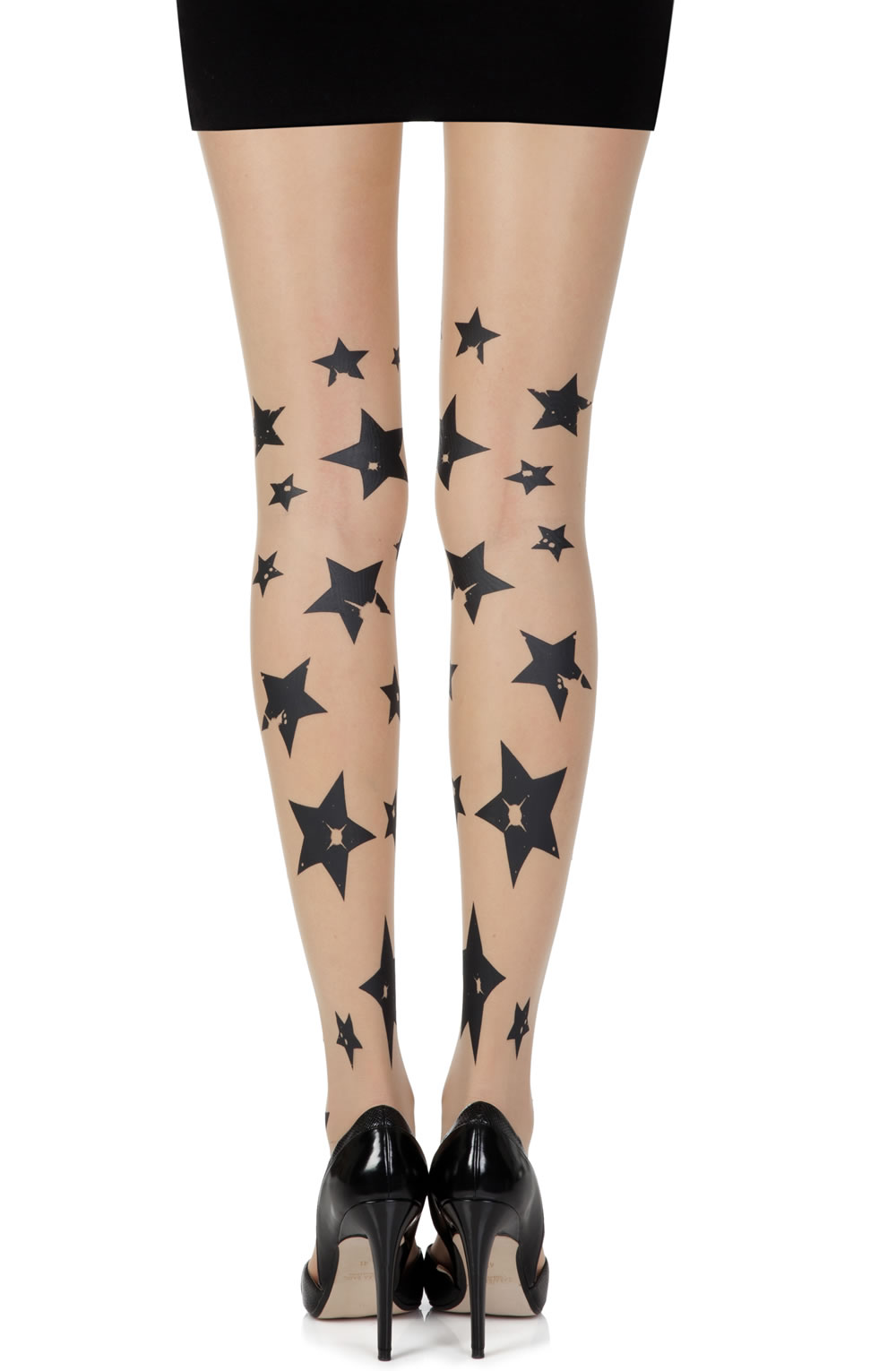 Picture of Zohara "Shooting Stars" Skin Sheer Print Tights