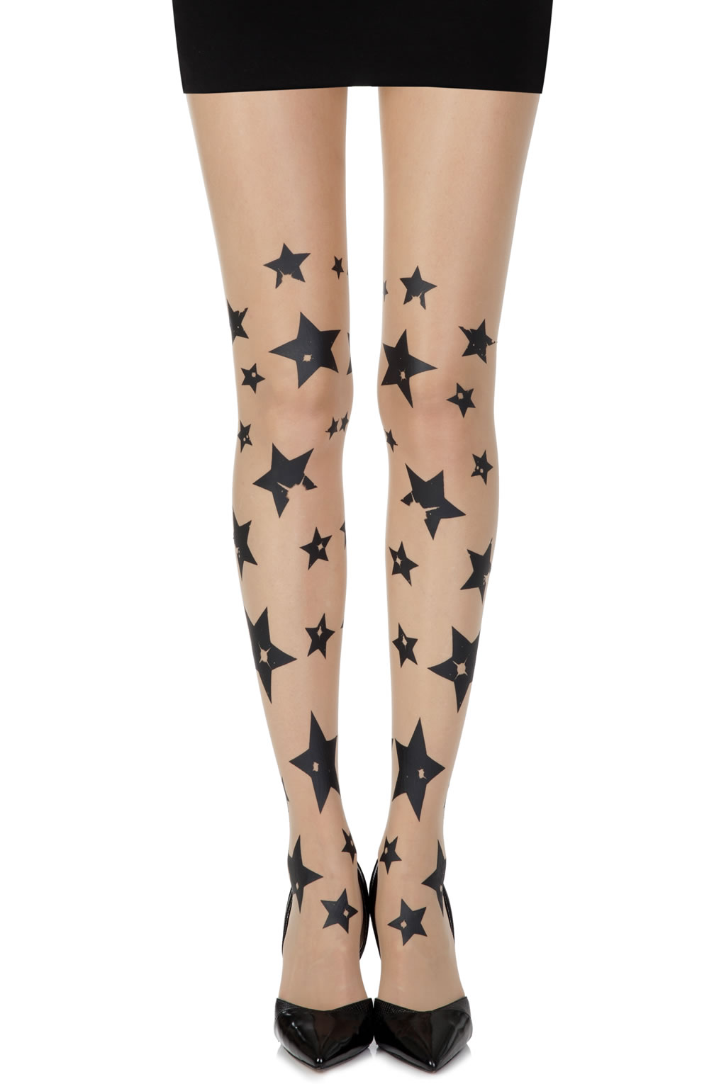 Picture of Zohara "Shooting Stars" Skin Sheer Print Tights