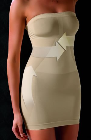 Picture of Control Body 810054G Strapless Shaping Dress Skin