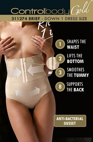 Picture of Control Body 311274G Corset Shaping Brief Skin