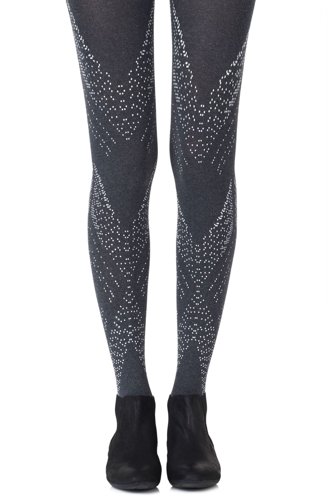 Picture of Zohara "You're My Darling Angle" Heather Grey Tights