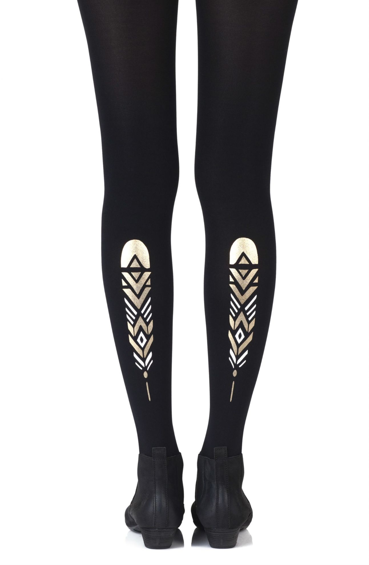 Picture of Zohara "Birds Of The Same Feather" Black Tights