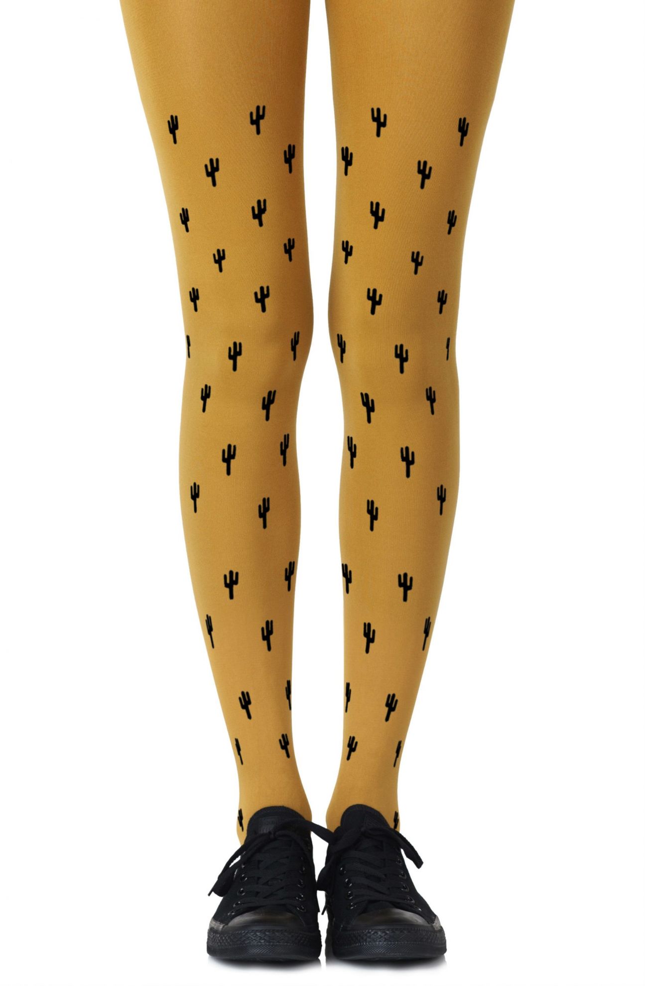 Picture of Zohara "Prickly Pear" Mustard Tights