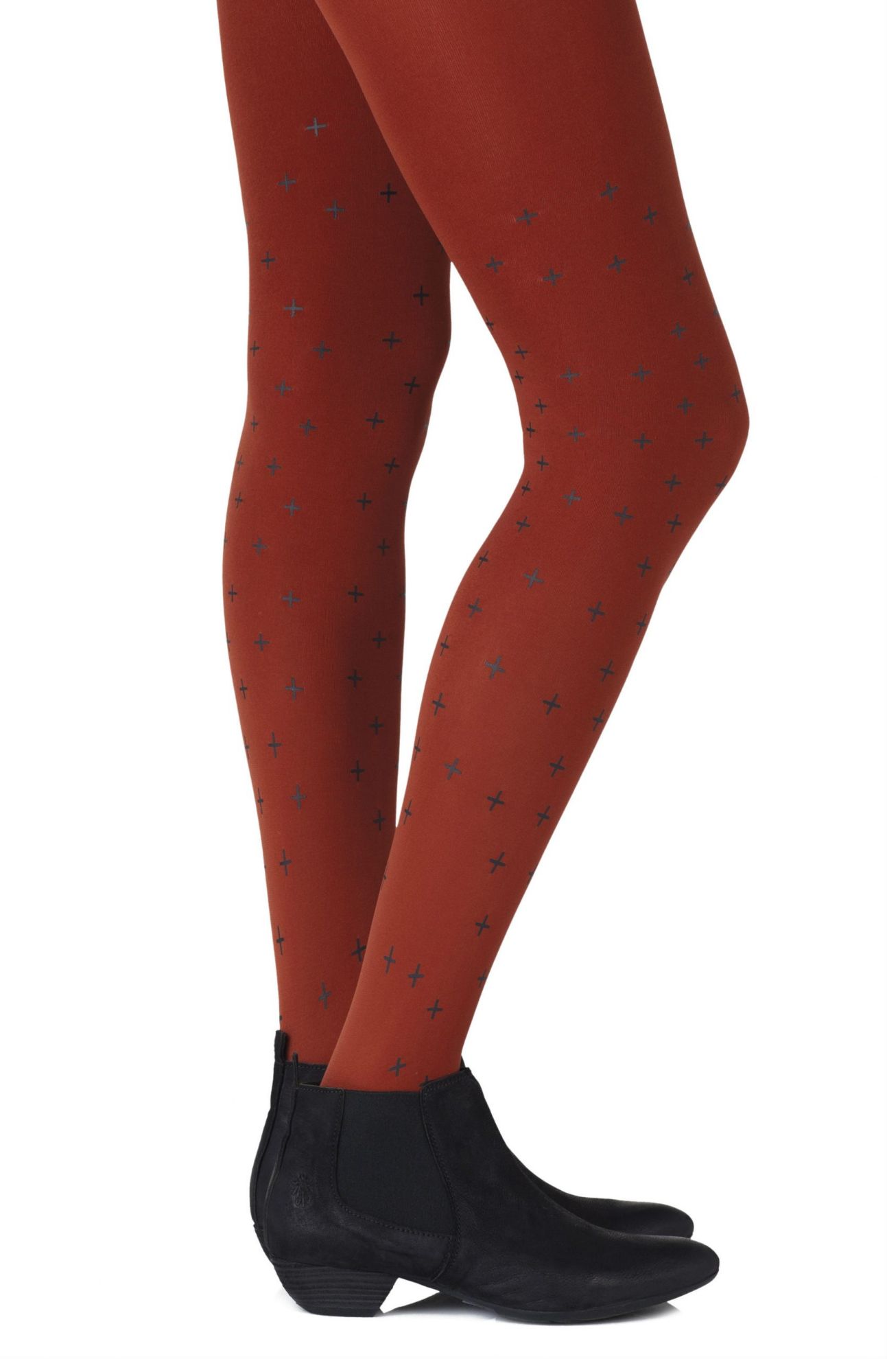 Picture of Zohara "You + Me = Love" Rust Tights