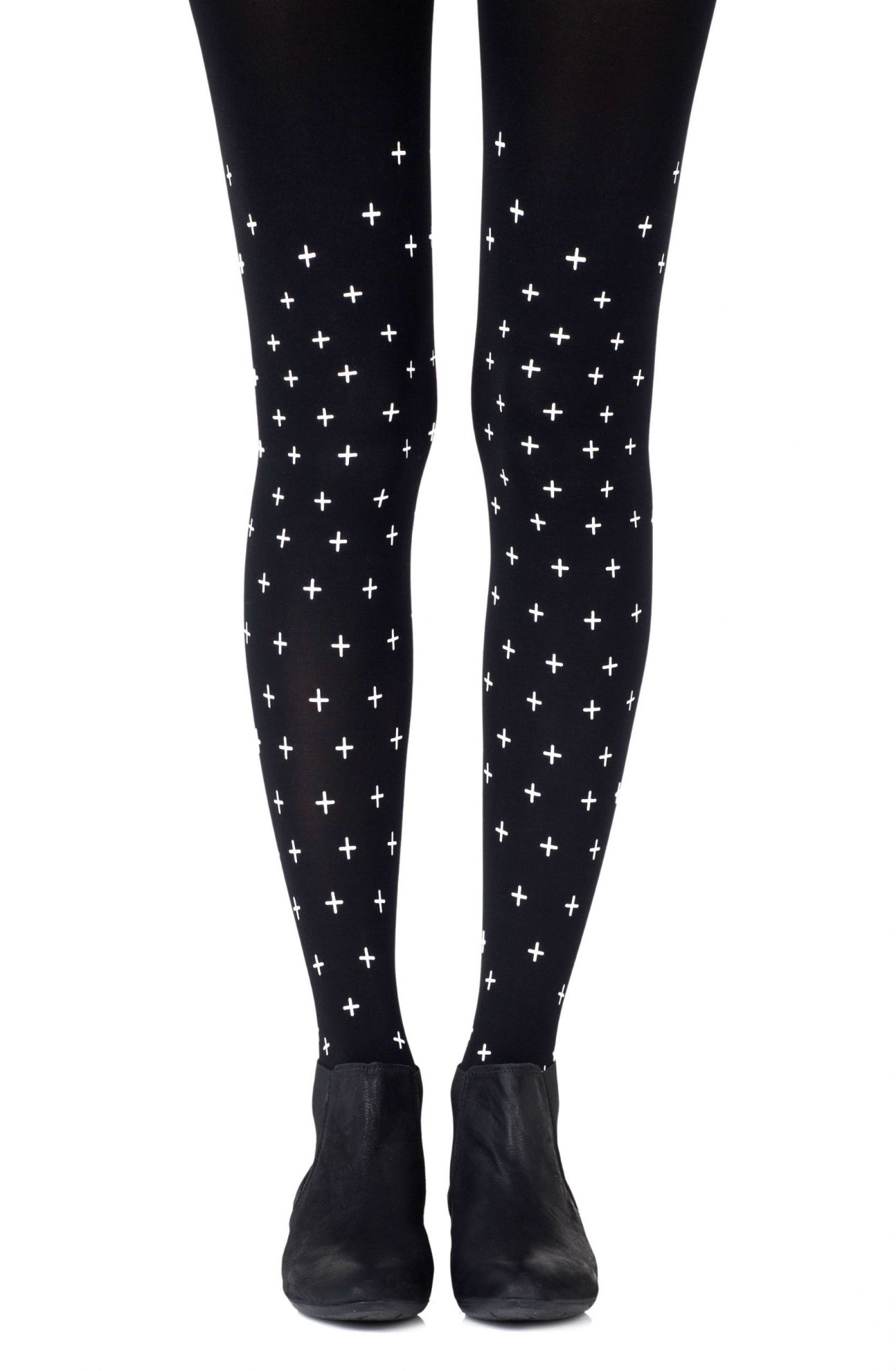 Picture of Zohara "You + Me = Love" Black Tights