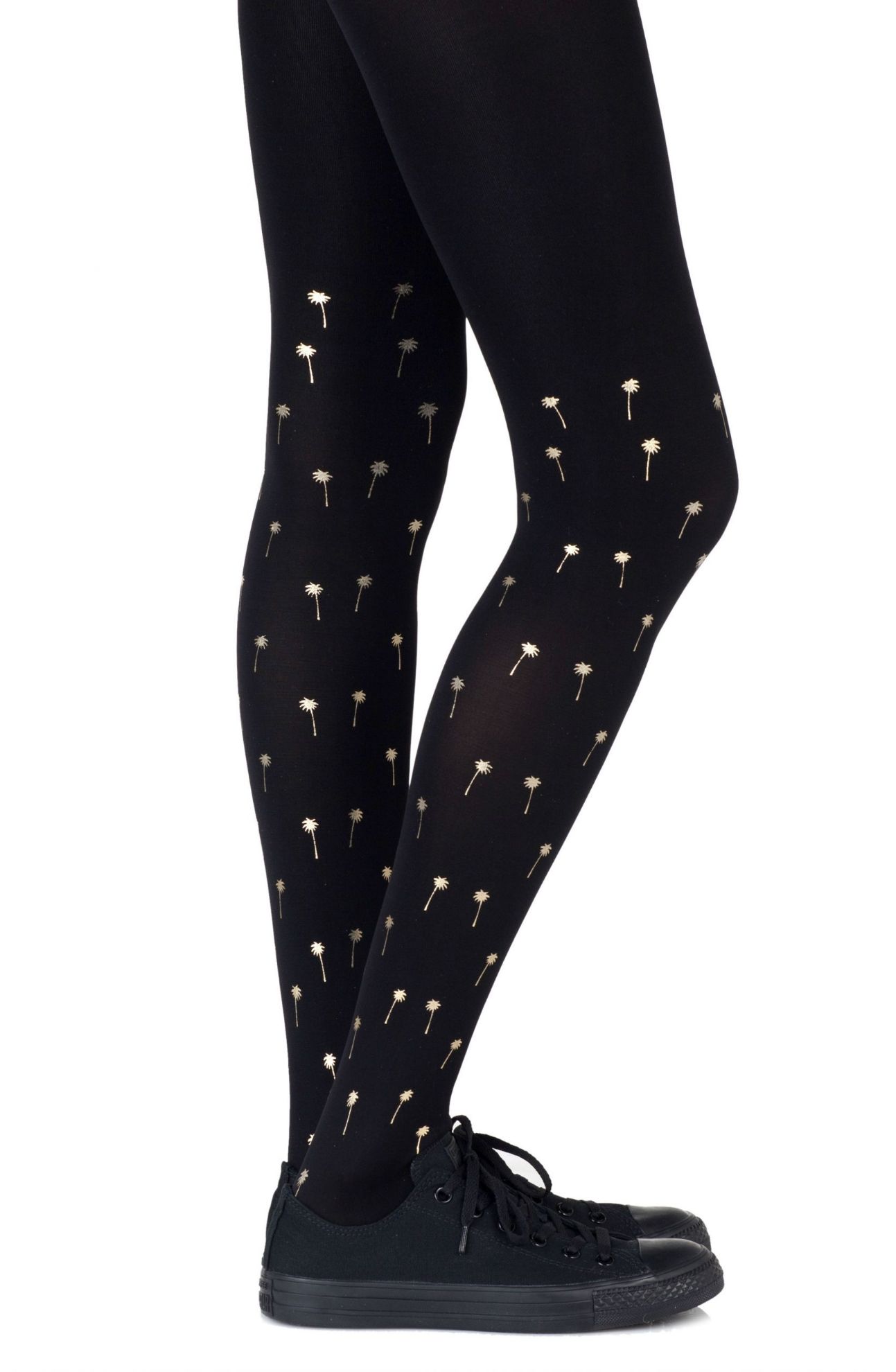 Picture of Zohara "Palm Beach" Black Tights