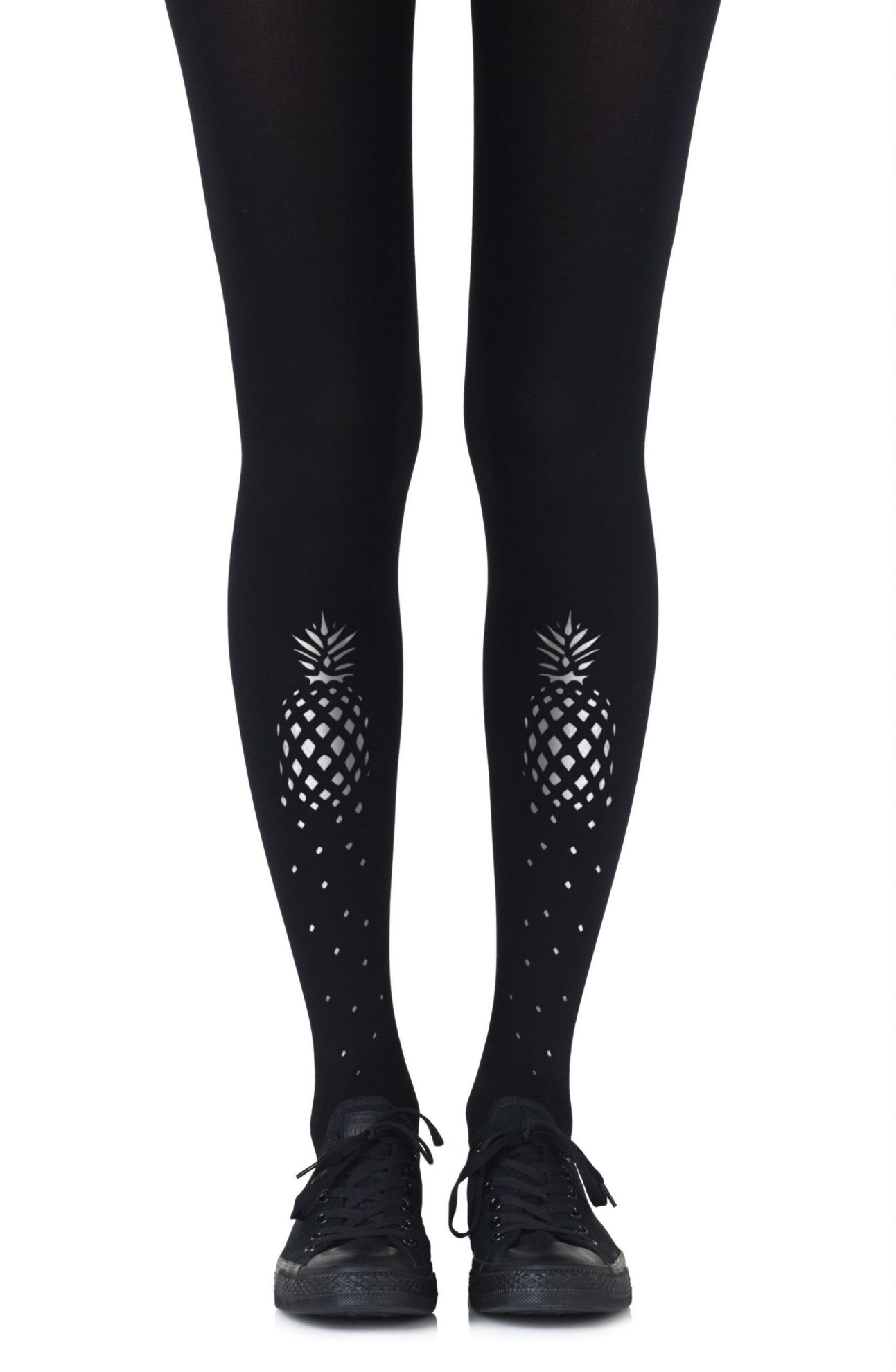 Picture of Zohara "If You Like Piña Coladas" Silver Print Tights