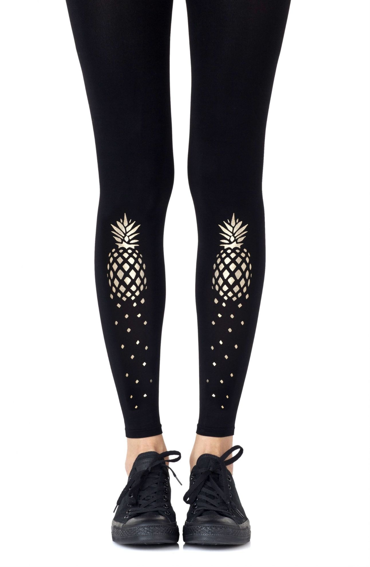 Picture of Zohara "If You Like Piña Coladas" Black Footless Tights