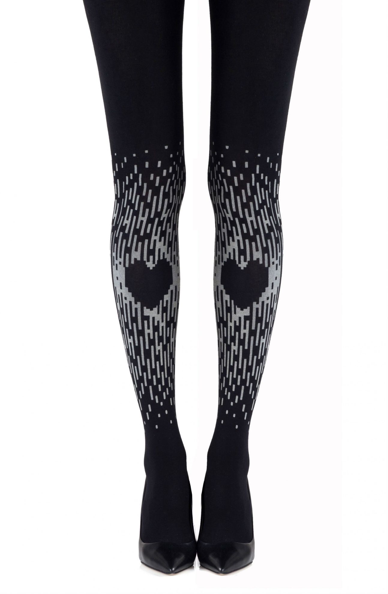 Picture of Zohara "Spread The Love" Grey Print Tights