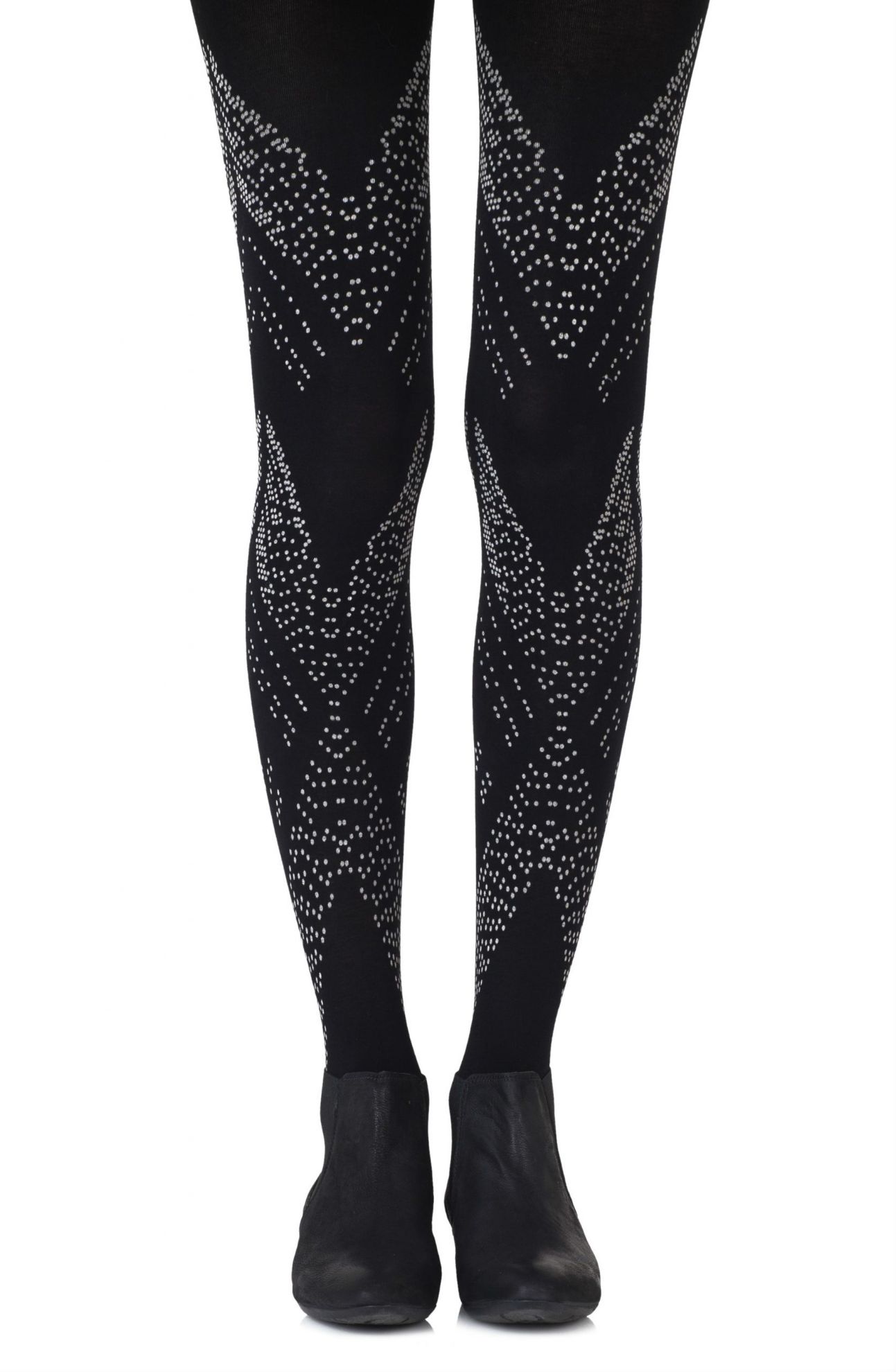 Picture of Zohara "You're My Darling Angle" Black Tights