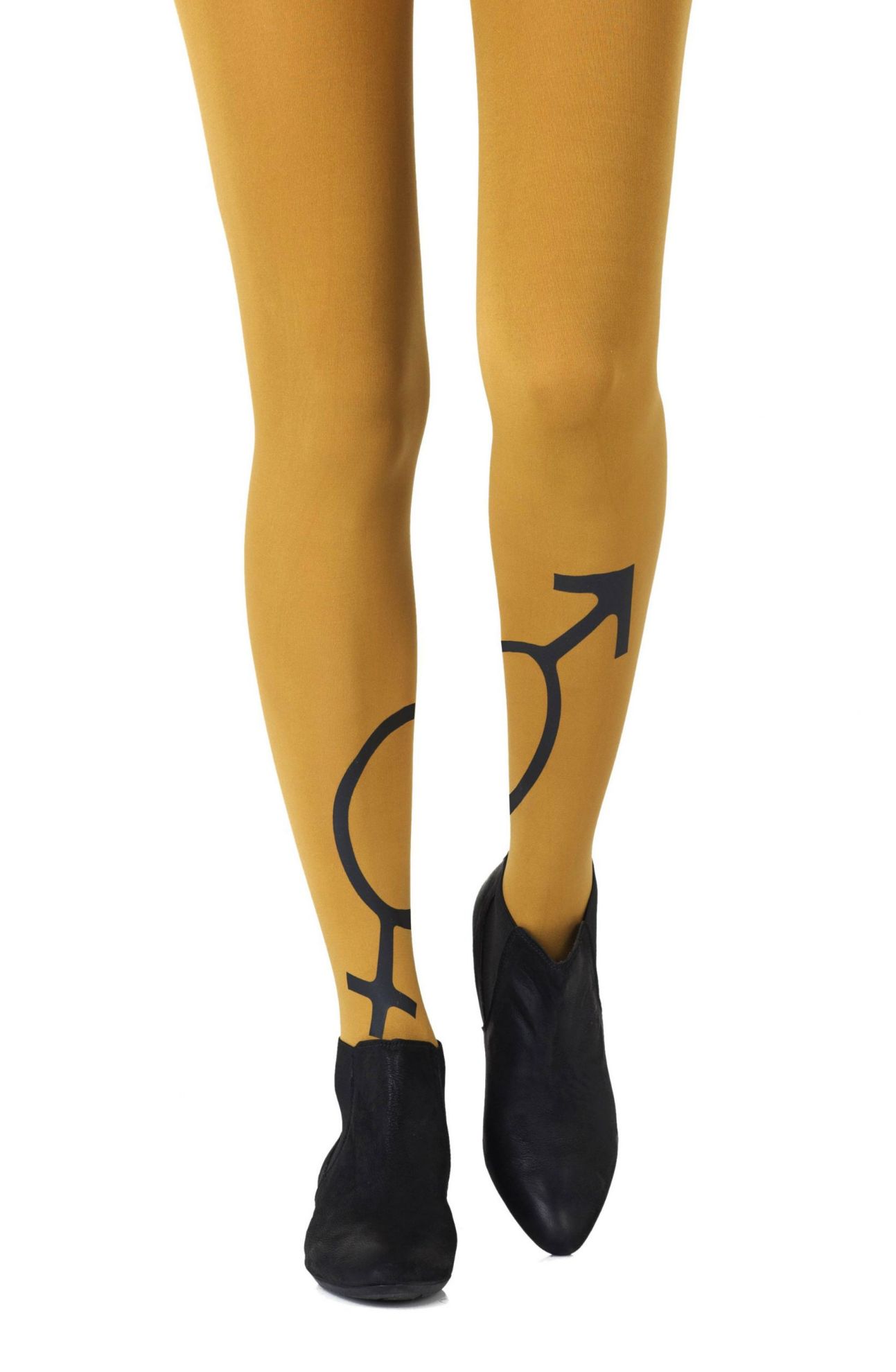 Picture of Zohara "Mars + Venus" Black Print Tights