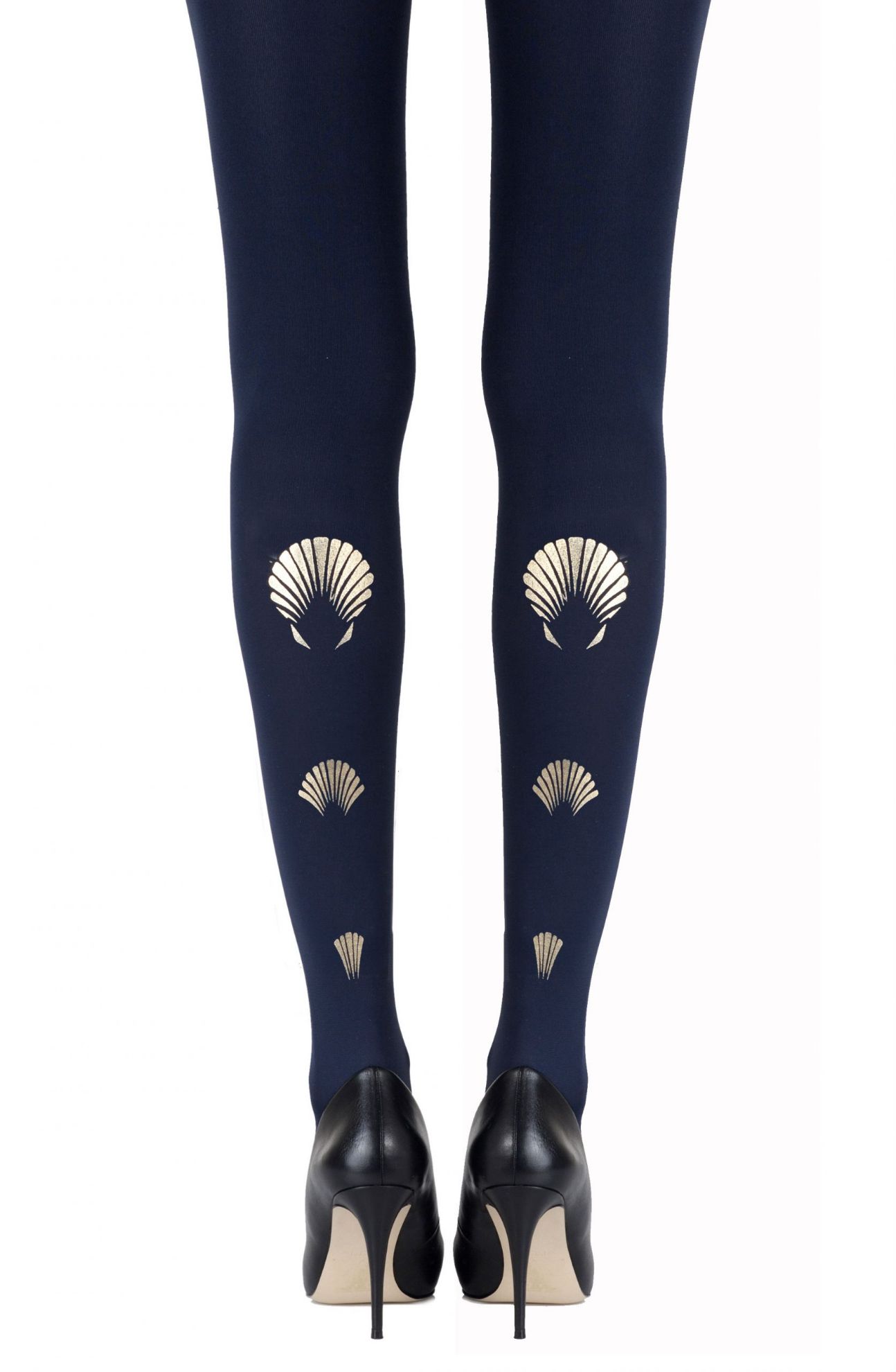 Picture of Zohara "What The Shell" Gold Print Tights