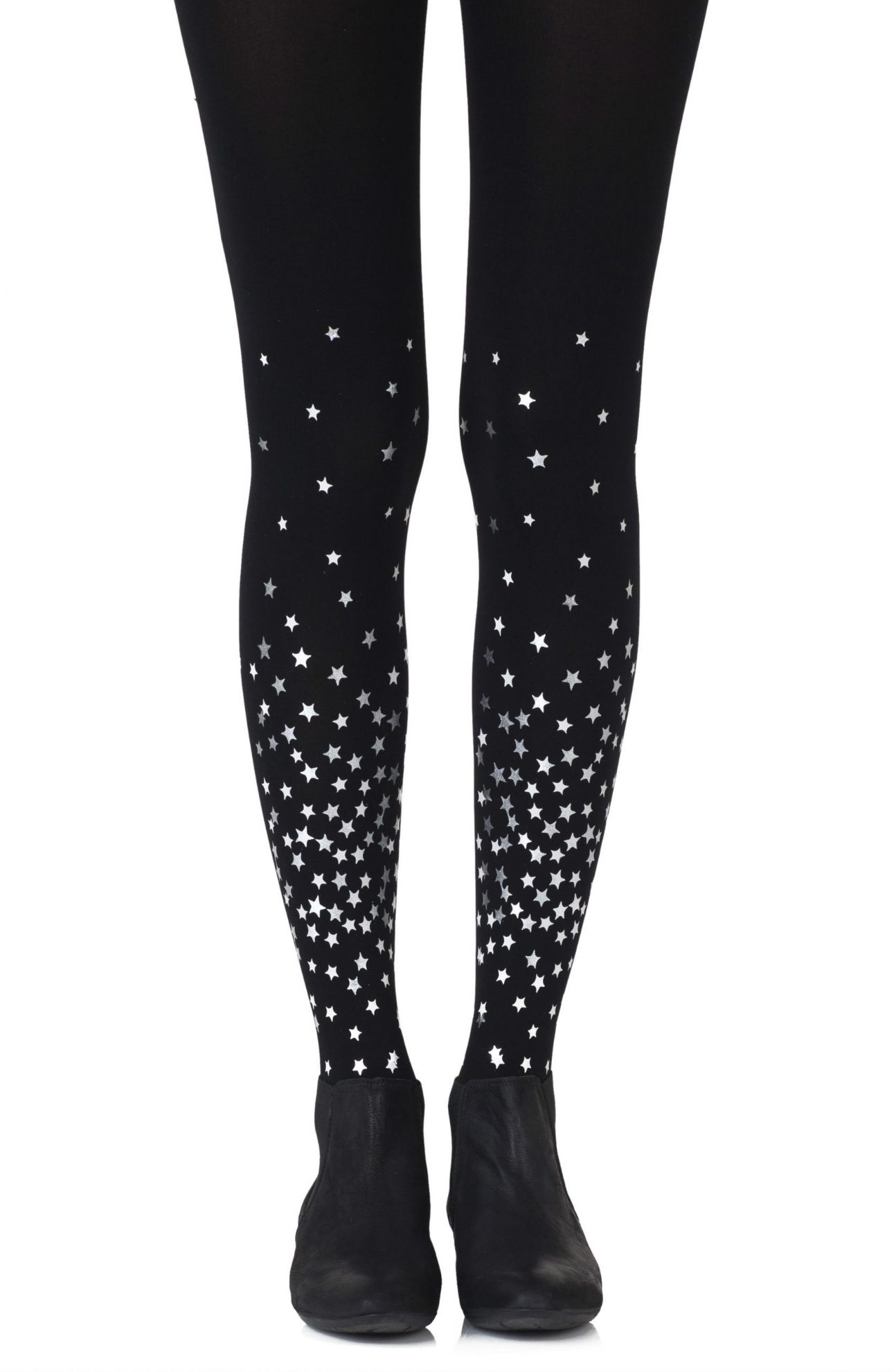 Picture of Zohara "Rise And Shine" Silver Print Tights