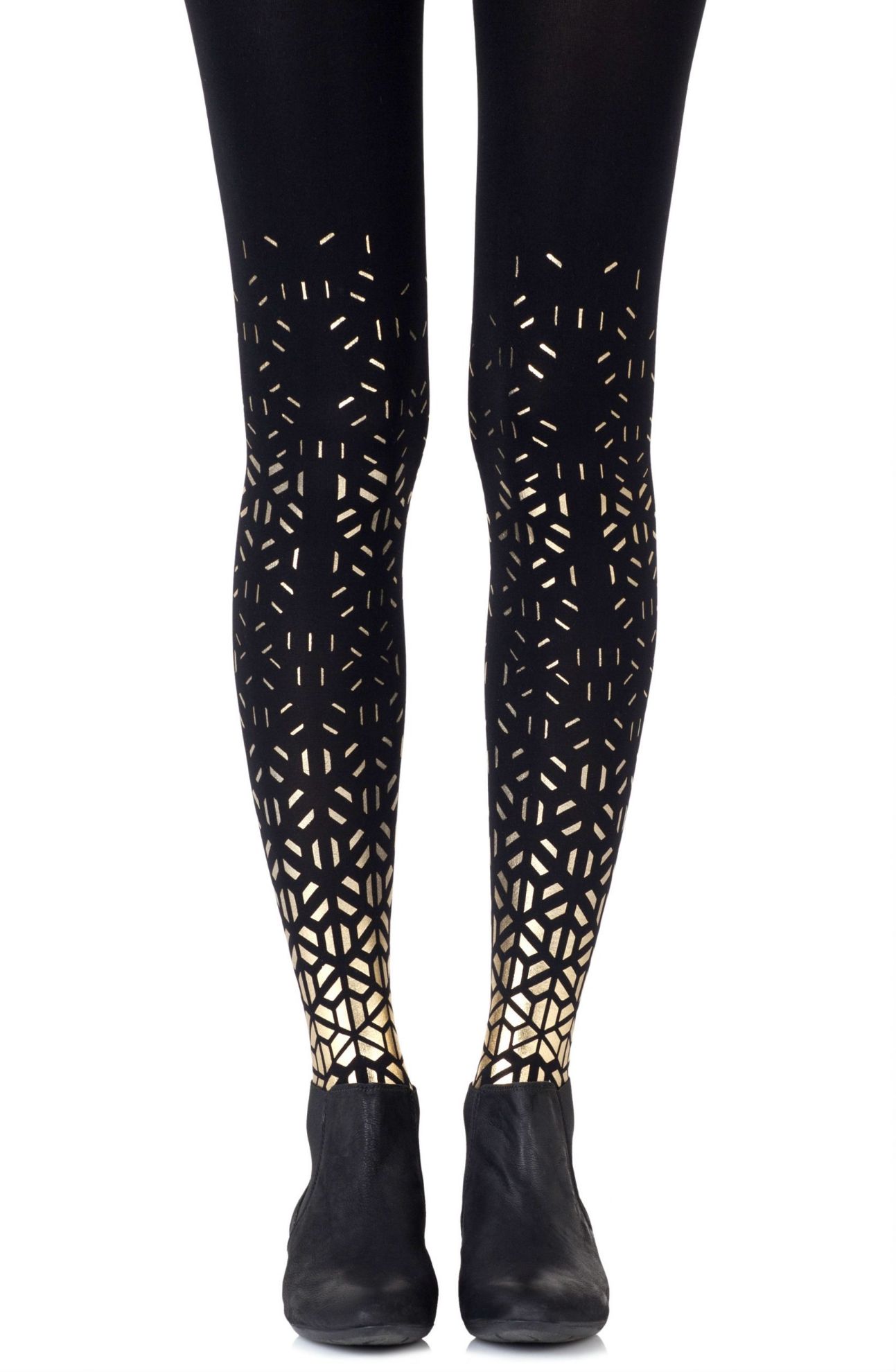 Picture of Zohara "Shape Up" Gold Print Tights