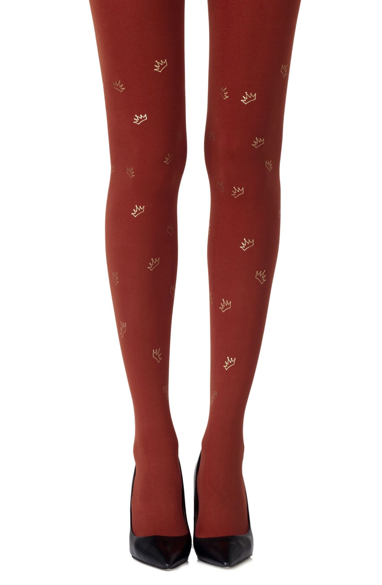 Picture of Zohara "Royal Treatment" Rust Print Tights