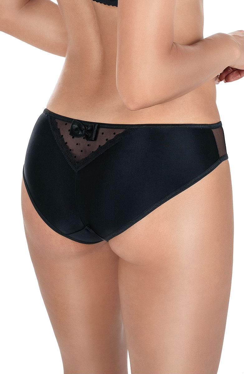 Picture of Roza Nefer Brief Black-Salmon