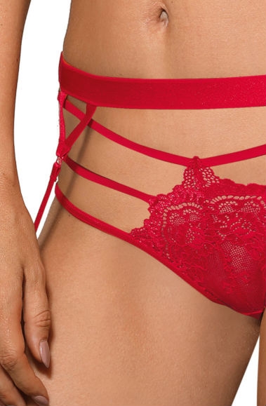 Picture of Roza Cyria Red Suspender Belt