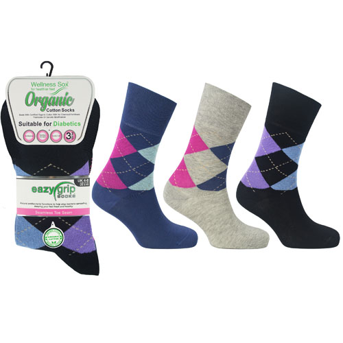 Picture of Ladies Wellness Organic Cotton Socks Georgia