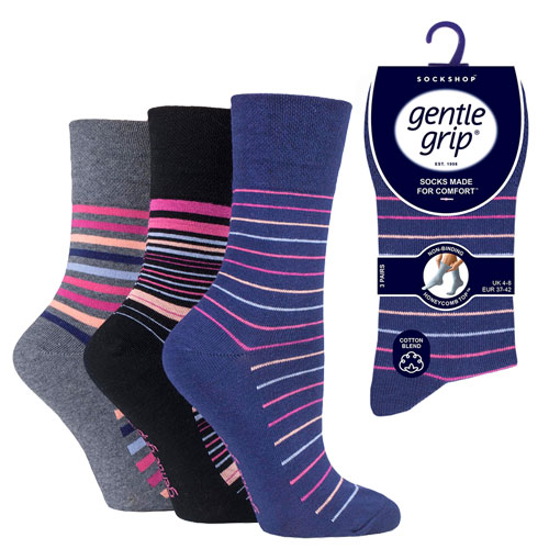 Picture of Ladies Gentle Grip Socks Drifter
